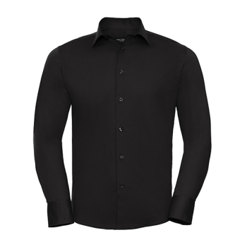 Men`s Long Sleeve Fitted Stretch Shirt