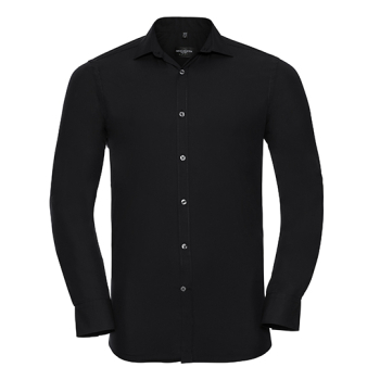 Men`s Long Sleeve Fitted Ultimate Stretch Shirt