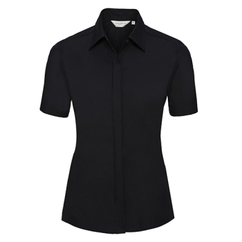 Ladies` Short Sleeve Fitted Ultimate Stretch Shirt