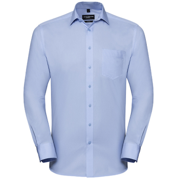 Men`s Long Sleeve Tailored Coolmax® Shirt